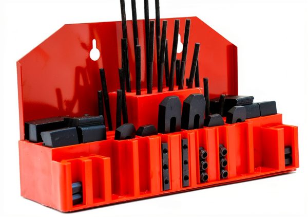 T Slot Clamping Kit 52Pc M6 Slots LLDSIMEX Hardened Steel Zinc Finish-1