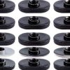 25 Packs 1/4"-20 Threaded Centered Slide in Economy T Nuts, Applicable to T Track Accessories Hardware Nuts for Aluminum Extrusion Profile Rail or Base Aluminum Extrusion (Black)-0