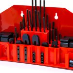 T Slot Clamping Kit 52Pc M6 Slots LLDSIMEX Hardened Steel Zinc Finish-0