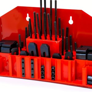 T Slot Clamping Kit 52Pc M6 Slots LLDSIMEX Hardened Steel Zinc Finish-0