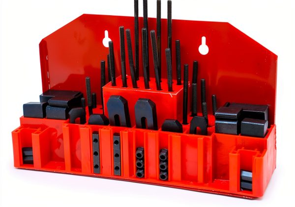 T Slot Clamping Kit 52Pc M6 Slots LLDSIMEX Hardened Steel Zinc Finish-0