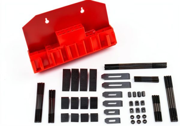 T Slot Clamping Kit 52Pc M6 Slots LLDSIMEX Hardened Steel Zinc Finish-3