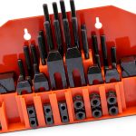 kimllier 58 piece 7/16 inch T Slot clamping kit Steel Red Bridgeport-0