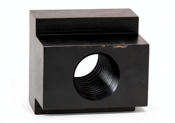 Te-Co 41409T Black Oxide 1018 Steel Tapped Through T-Slot Nut, 1/2"-13 TPI, 5/8" Height x 7/8" Width x 9/16" Table Slot (Pack of 5)-0