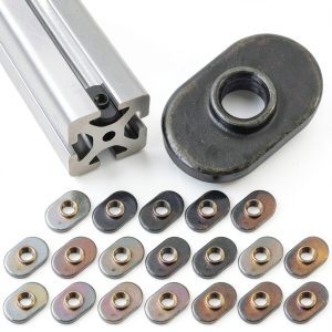 20Pcs 1/4-20 Centered Sliding T-Nuts for 10 Series Aluminum Extrusions-0