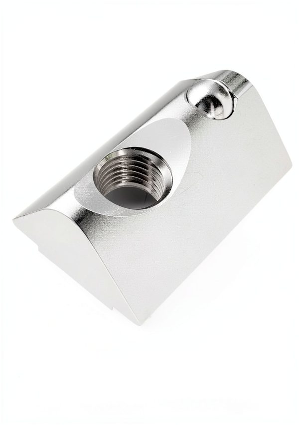Ball Spring T Slot Nut, 4040 Series M8 Ball Loaded Elastic T Nut - 100Pcs, Roll in for 4040 Series Aluminum Extrusion Profile Fits 8mm T Slot Width, Slot Depth 7.8mm to 8.3mm (100 Pcs)-1