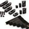 kimllier 58 piece 7/16 inch T Slot clamping kit Steel Red Bridgeport-1