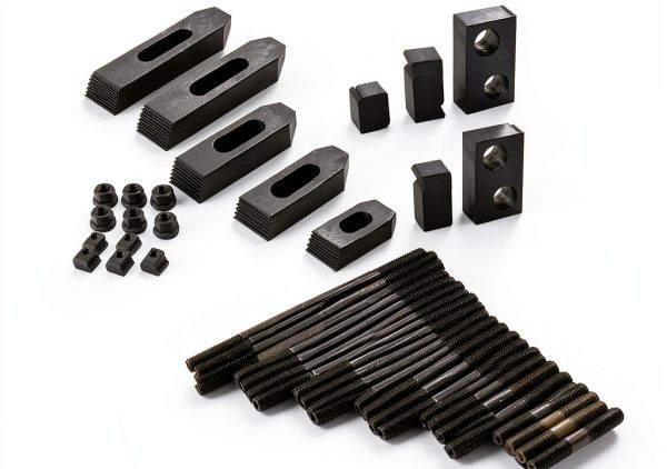 kimllier 58 piece 7/16 inch T Slot clamping kit Steel Red Bridgeport-1