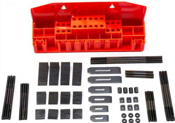 T Slot Clamping Kit 52Pc M6 Slots LLDSIMEX Hardened Steel Zinc Finish-2