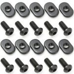 1/4-20 Black T Slot Nuts 20 Pack - CHUAN JING T-Slot Bolts-0
