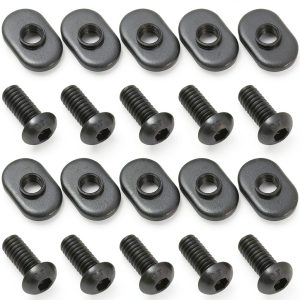 1/4-20 Black T Slot Nuts 20 Pack - CHUAN JING T-Slot Bolts-0