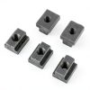 M8 T Slot Nuts 5-Pack Walfront 45 Steel Black Oxide Extrusions-3
