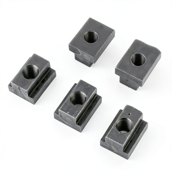 M8 T Slot Nuts 5-Pack Walfront 45 Steel Black Oxide Extrusions-3