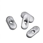 1/4-20 Steel Oval Nuts Woodhaven Zinc Plated T Slot 7/16x1 Pack of 10-0