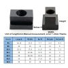 M12 T-Slot Nut,Black Oxide Finish,Grade 8.8,0.47" Threads,Slot Width 14mm,Slot Depth 8mm,Total Depth 16mm,Pack of 5-1