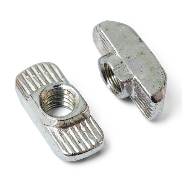 1/4"-20 Threaded Standard Steel Drop in T-Nut, Drop-in T-Nuts Accessory Hardwares for 15 40 Series Aluminum Extrusion Profiles Rail, 20 Packs-2
