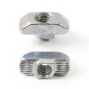 1/4"-20 Threaded Standard Steel Drop in T-Nut, Drop-in T-Nuts Accessory Hardwares for 15 40 Series Aluminum Extrusion Profiles Rail, 20 Packs-3