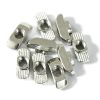 1/4"-20 Threaded Standard Steel Drop in T-Nut, Drop-in T-Nuts Accessory Hardwares for 15 40 Series Aluminum Extrusion Profiles Rail, 20 Packs-0