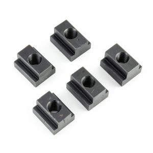 M8 T Slot Nuts 5-Pack Walfront 45 Steel Black Oxide Extrusions-0