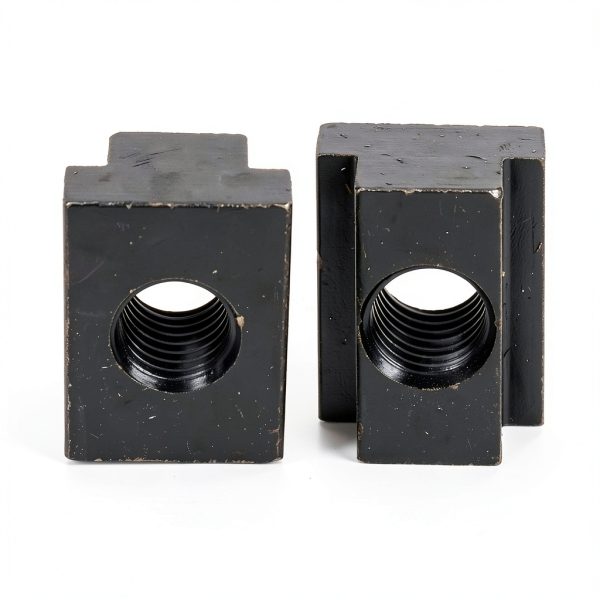 M12 T-Slot Nut,Black Oxide Finish,Grade 8.8,0.47" Threads,Slot Width 14mm,Slot Depth 8mm,Total Depth 16mm,Pack of 5-2