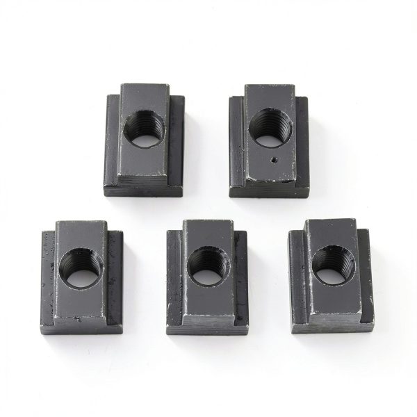 M8 T Slot Nuts 5-Pack Walfront 45 Steel Black Oxide Extrusions-2