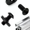 1/4-20 Black T Slot Nuts 20 Pack - CHUAN JING T-Slot Bolts-1