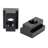 M12 T-Slot Nut,Black Oxide Finish,Grade 8.8,0.47" Threads,Slot Width 14mm,Slot Depth 8mm,Total Depth 16mm,Pack of 5-3