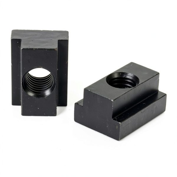 M12 T-Slot Nut,Black Oxide Finish,Grade 8.8,0.47" Threads,Slot Width 14mm,Slot Depth 8mm,Total Depth 16mm,Pack of 5-3
