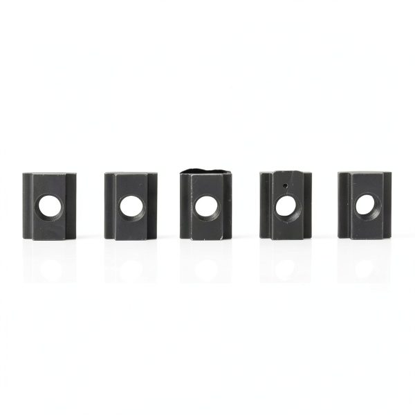 M8 T Slot Nuts 5-Pack Walfront 45 Steel Black Oxide Extrusions-4