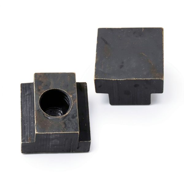 Wulankd T-Slot Nut Black Oxide Finish 1/2-13 Thread 5/8 Slot 4 Pack-2